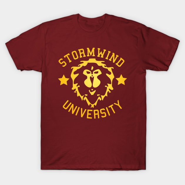 Stormwind University World Of Warcraft Tee T-Shirt by Geektown